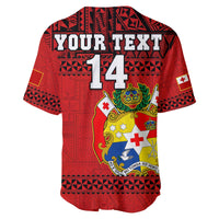 Custom Text And Number Tonga Rugby Baseball Jersey Mate Maa Tonga Pacific Ngatu Black - Wonder Print Shop
