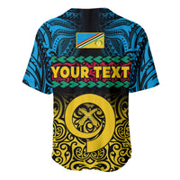 Custom Personalised Torba Province Baseball Jersey Vanuatu Pig Tusk Polynesian Flag Style - Wonder Print Shop
