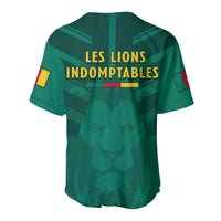 Cameroon Football Baseball Jersey Les Lions Indomptables Green World Cup 2022 - Wonder Print Shop