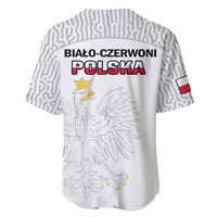 Poland Football Baseball Jersey Polska World Cup 2022 White - Wonder Print Shop