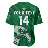 (Custom Text And Number) Saudi Arabia Football Baseball Jersey Green Falcons World Cup 2022 - Wonder Print Shop