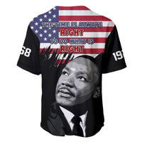 United States Baseball Jersey United States Happy MLK Day Flag Grunge Style Ver.01 - Wonder Print Shop