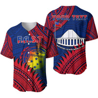 Custom Personalised F.A.S.T Samoa Baseball Jersey Samoan Coat Of Arms Polynesian Pattern - Wonder Print Shop