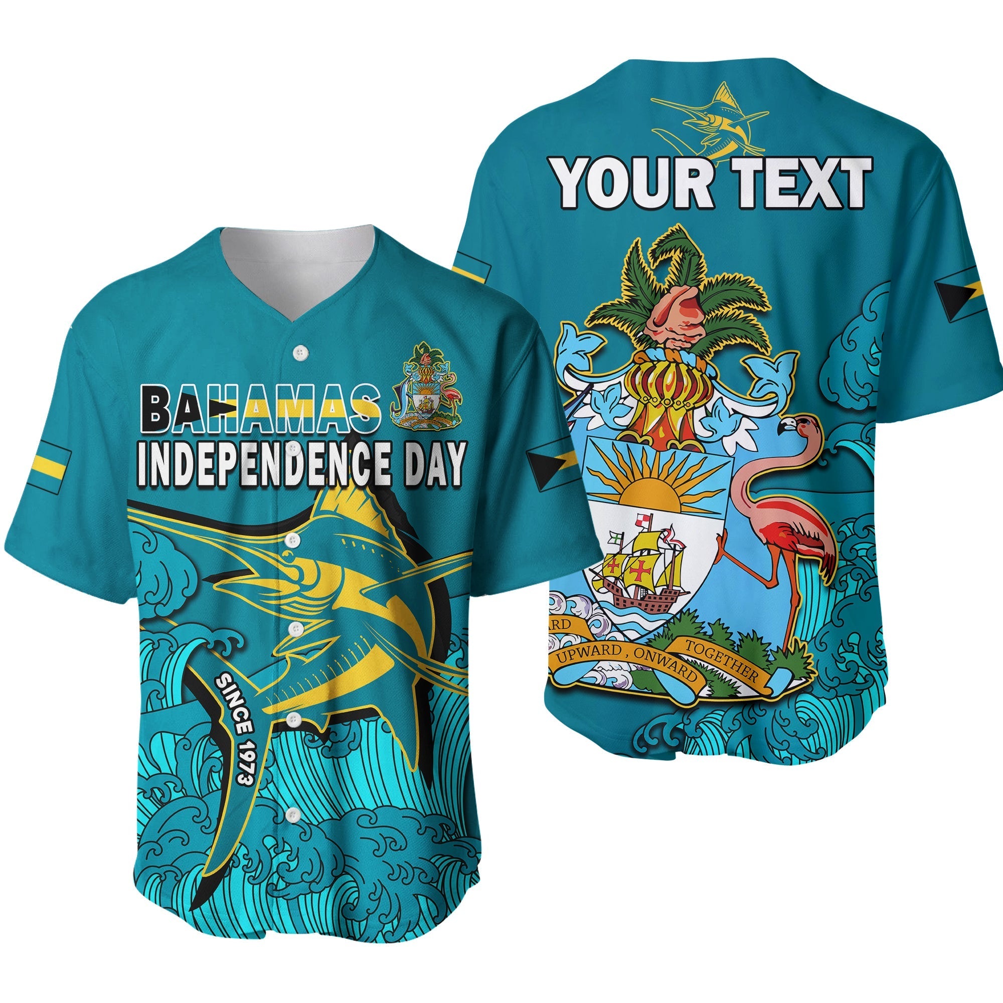 custom-personalised-bahamas-independence-day-baseball-jersey-blue-marlin-since-1973-style