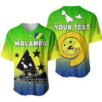 (Custom Personalised) Malampa Province Baseball Jersey Native Canoe Mix Vanuatu Pig Tusk Green Version - Wonder Print Shop