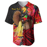 Custom Personalised Papua New Guinea Baseball Jersey Bird of Paradise LT13 - Wonder Print Shop