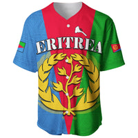 (Custom Personalised) Eritrea Baseball Jersey Eritrean Map Mix African Pattern Simple Style - Wonder Print Shop
