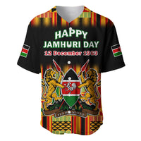 (Custom Personalised) Kenya Baseball Jersey Happy Jamhuri Day Kenyan Pattern - Wonder Print Shop