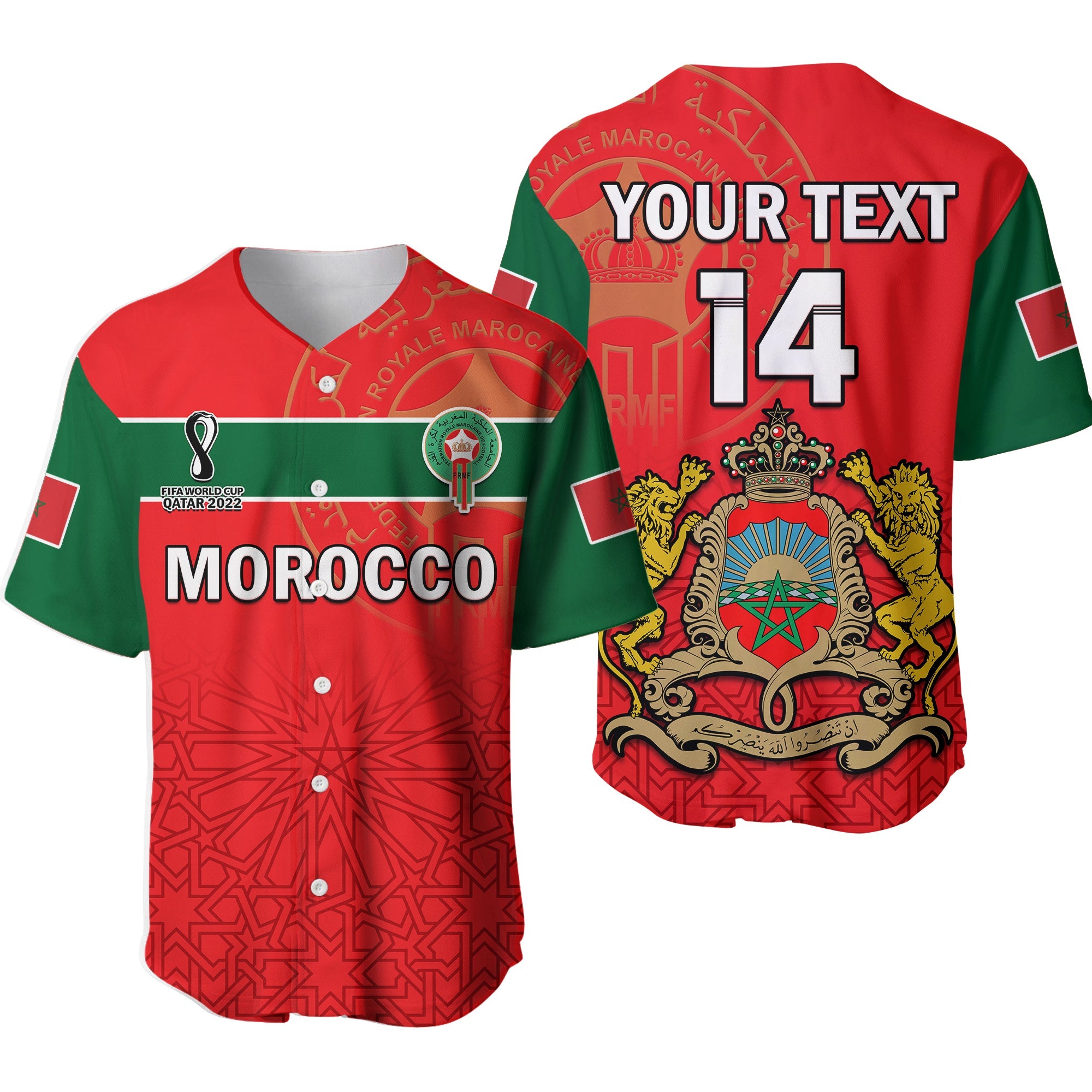 custom-text-and-number-morocco-football-baseball-jersey-atlas-lions-red-world-cup-2022