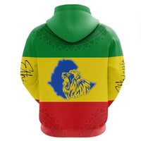 Ethiopia Cross Flag Zip Hoodie LT10 - Wonder Print Shop