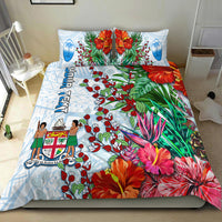 Custom Personalised Fiji Bedding Set Proud Fijian Tapa mix Tagimoucia Flowers LT13 - Wonder Print Shop