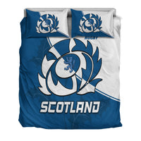 Scotland Rugby Bedding Set Scottish Coat Of Arms Mix Thistle Newest Version - Wonder Print Shop