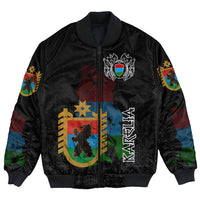 (Custom) Viking - Karelia Flag and Map Bomber Jackets style Viking Geri and Freki RLT12 - Wonder Print Shop