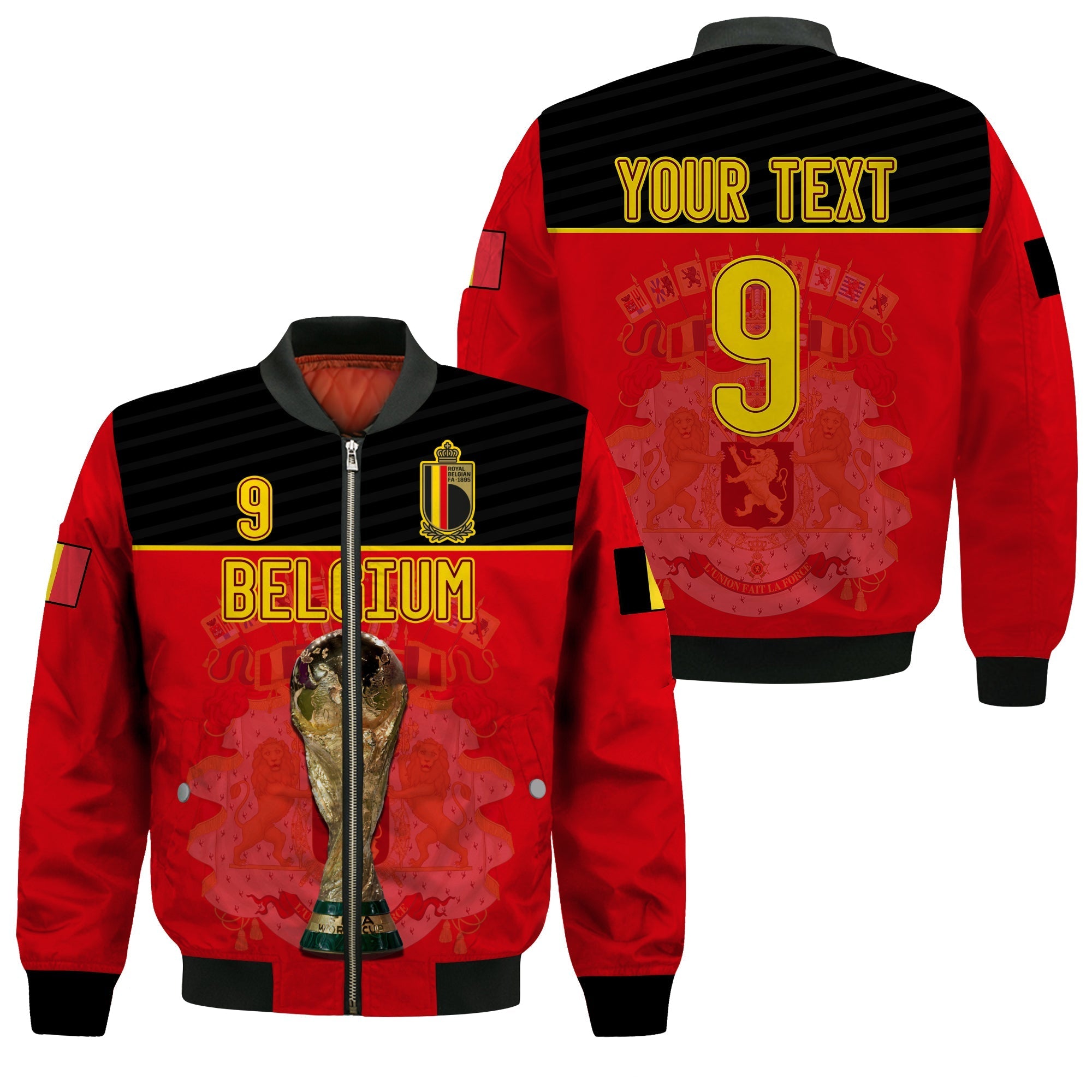 custom-text-and-number-belgium-football-2022-bomber-jacket-de-rode-duivels-sporty-style