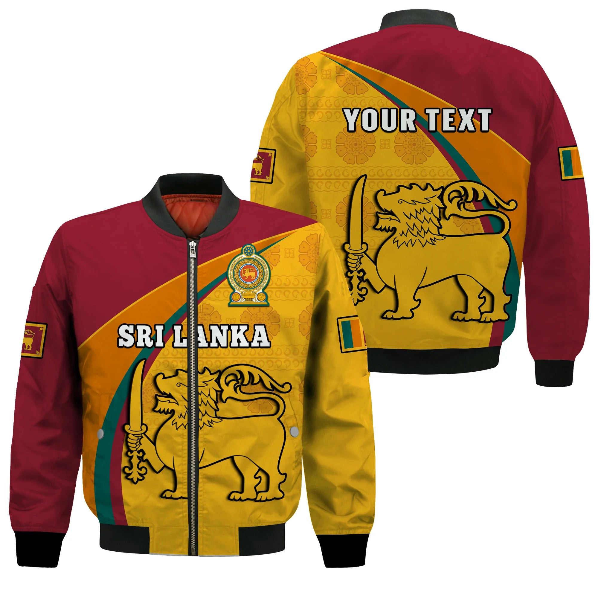custom-personalised-sri-lanka-bomber-jacket-sri-lankan-pattern-happy-75-years-of-independence
