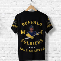 Custom Buffalo Soldiers Motorcycle Club BSMC T Shirt Original Style Black LT8 - Wonder Print Shop