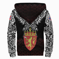 Viking Sherpa Hoodie - Norway Viking Symbol RLT12 - Wonder Print Shop