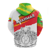 Myanmar Happy Independence Day Hoodie LT2 - Wonder Print Shop