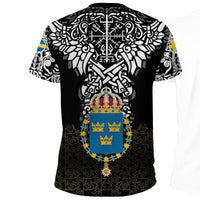 Viking T Shirt Sweden Viking Symbol RLT12 - Wonder Print Shop