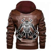 Viking Barbarian Knight Leather Jacket RLT12 - Wonder Print Shop