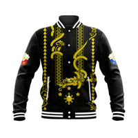 Philippines Baseball Jacket Pechera With Side Barong Patterns LT9 - Wonder Print Shop