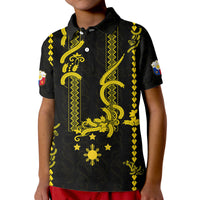 Custom Philippines Polo Shirt Pechera With Side Barong Patterns - Wonder Print Shop