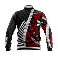 Mate Ma'a Tonga Mixed Aotearoa Kiwis Rugby Baseball Jacket Silver Fern Mixed Polynesian Style LT9 - Wonder Print Shop