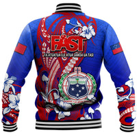 Special Samoa FAST Party Baseball Jacket Tribal Samoan Hibiscus Design LT9 - Wonder Print Shop