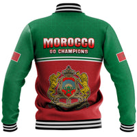 Morocco Football Geometric Halftone Pattern Baseball Jacket LT9 - Wonder Print Shop