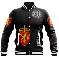 (Custom) Viking - Norway Flag and Map Baseball Jackets style Viking Geri and Freki RLT12 - Wonder Print Shop