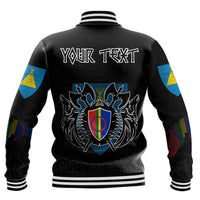(Custom) Viking - Sami Flag and Map Baseball Jackets style Viking Geri and Freki RLT12 - Wonder Print Shop