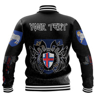 (Custom) Viking - Faroe Islands Flag and Map Baseball Jackets style Viking Geri and Freki RLT12 - Wonder Print Shop