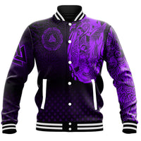 Viking Clothing Viking Odin Raven Tattoo Style Purple Version Baseball Jackets RLT12 - Wonder Print Shop