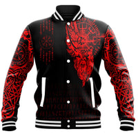 Viking Clothing Viking Compass Vegvisir Tattoo Red Version Baseball Jackets RLT12 - Wonder Print Shop