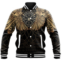 Viking Clothing Viking Odin's Celtic Two Ravens Gold Version Baseball Jackets RLT12 - Wonder Print Shop