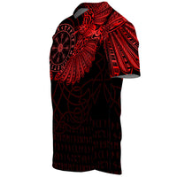 Viking Clothing Viking Odin's Celtic Two Ravens Red Version Baseball Jersey RLT12 - Wonder Print Shop