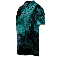 Viking Clothing Viking Odin Tattoo Cyan Version Baseball Jersey RLT12 - Wonder Print Shop