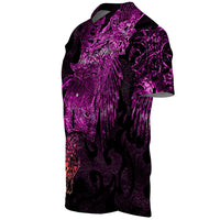 Viking Clothing Viking Odin Tattoo Pink Version Baseball Jersey RLT12 - Wonder Print Shop