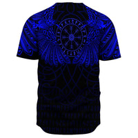 Viking Clothing Viking Odin's Celtic Two Ravens Blue Version Baseball Jersey RLT12 - Wonder Print Shop