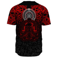 Viking Clothing Viking Odin Helm Of Awe (Red) Baseball Jersey RLT12 - Wonder Print Shop