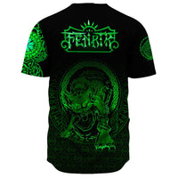 Viking Clothing Viking Fenrir Norse 3D Green Baseball Jersey RLT12 - Wonder Print Shop