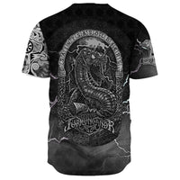 Viking Thor and Jormungand Baseball Jersey RLT12 - Wonder Print Shop