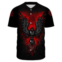 Viking Viking Raven Vegvisir Baseball Jersey RLT12 - Wonder Print Shop