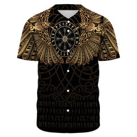 Viking Clothing Viking Odin's Celtic Two Ravens Gold Version Baseball Jersey RLT12 - Wonder Print Shop