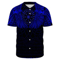 Viking Clothing Viking Odin's Celtic Two Ravens Blue Version Baseball Jersey RLT12 - Wonder Print Shop