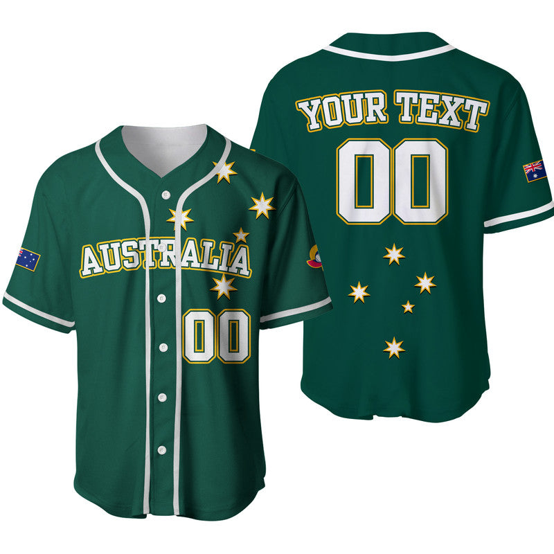 custom-text-and-number-baseball-2023-australia-green-baseball-jersey