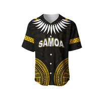 Custom Personalised Samoa Ula Nifo Tribal Baseball Jersey Gold Style LT6 - Wonder Print Shop