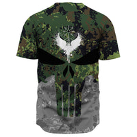 Viking Viking Skull Punisher Style Camo Baseball Jersey RLT12 - Wonder Print Shop