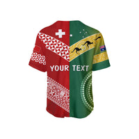 (Custom Personalised) Australia and Tonga Baseball Jersey Version Special LT13 - Wonder Print Shop