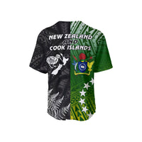 Cook Islands Pattern and New Zealand Kiwi Baseball Jersey LT13 - Wonder Print Shop